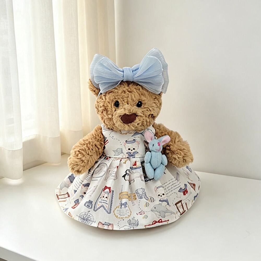 Sailor Penguin Dress with Blue Bunny Bag and Tulle – 6inch [JC-YUM-45]